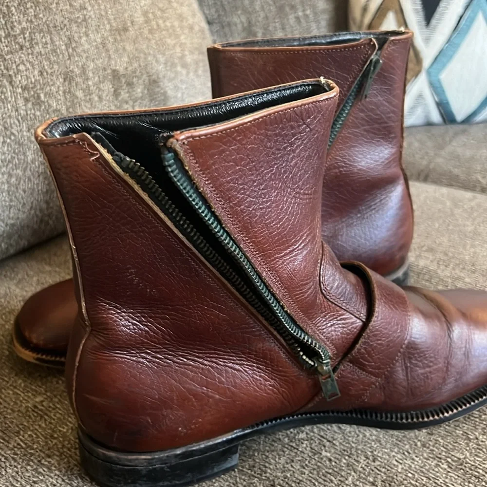 Bostonian Vintage Brown Ankle Leather‎ boots Size 8.5